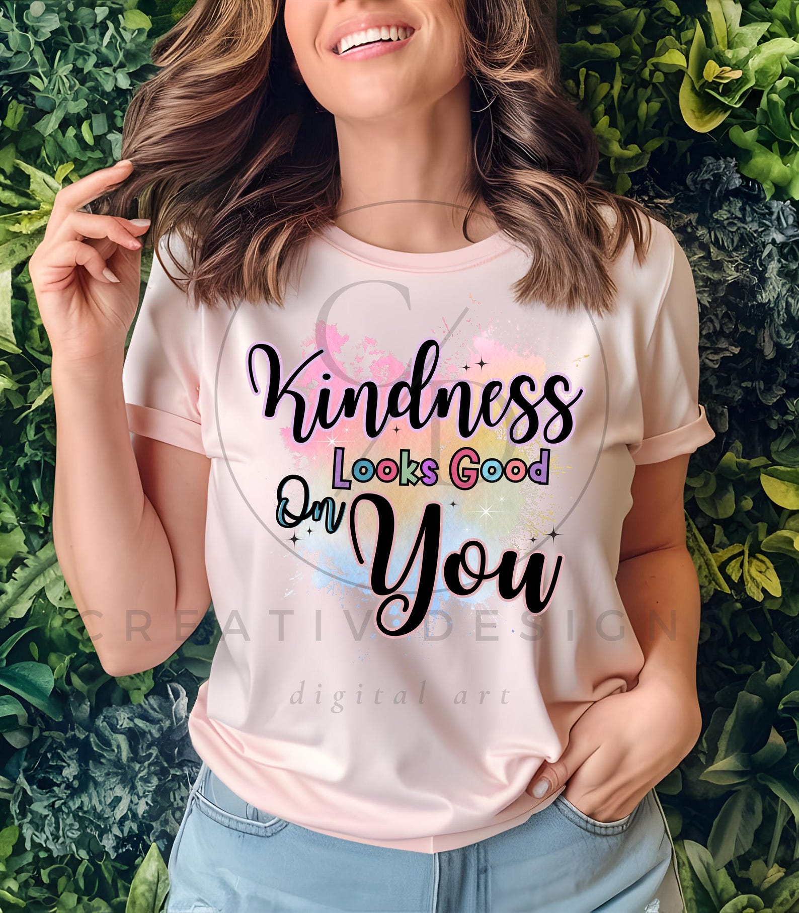 Kindness Looks Good on You PNG: Motivational Quote (digital Download ...