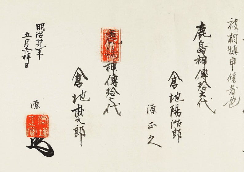 Kashima Shinden Jikishinkage-ryū 鹿島神傳直心影流 Heiho Denki (digital Copy) - Etsy