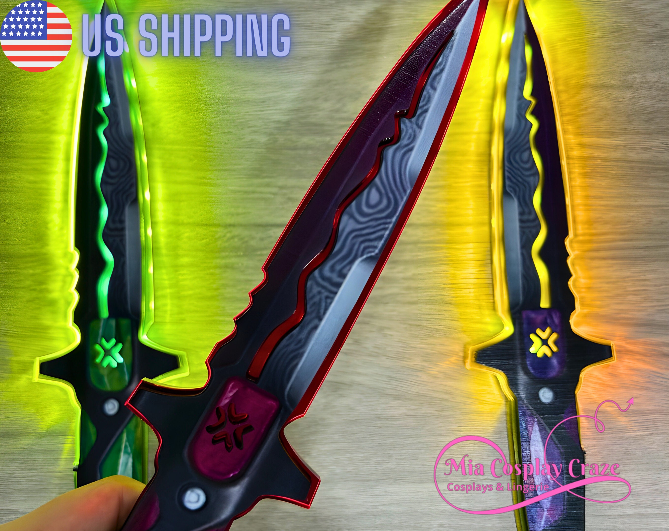Cyberpunk Knife Cyberpunk Dagger Cyberpunk Cosplay Etsy