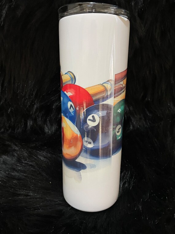 20 0z Billiard Pool Tumbler - Etsy