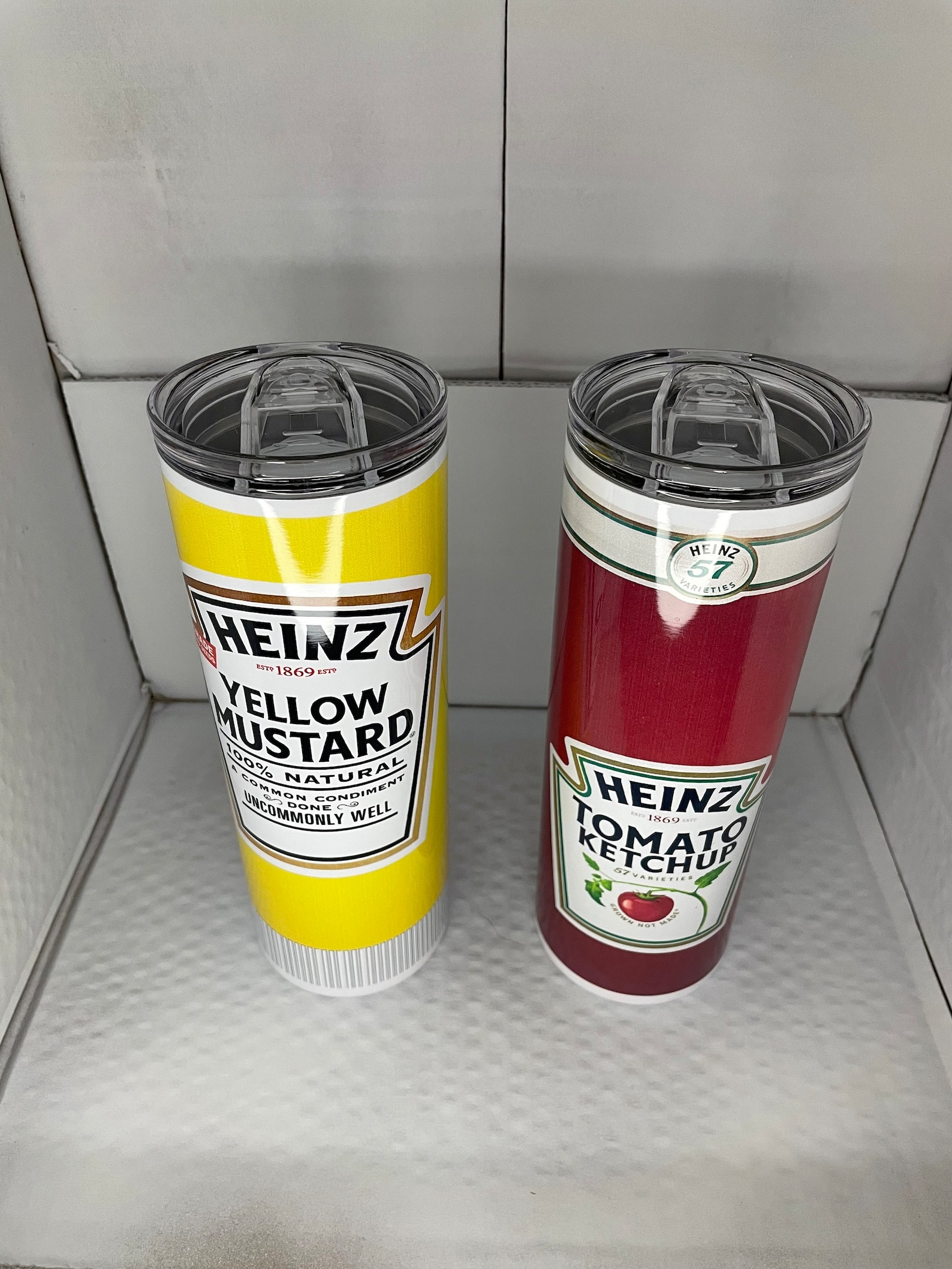 20 0z Catsup Ketchup or Mustard Tumbler Etsy