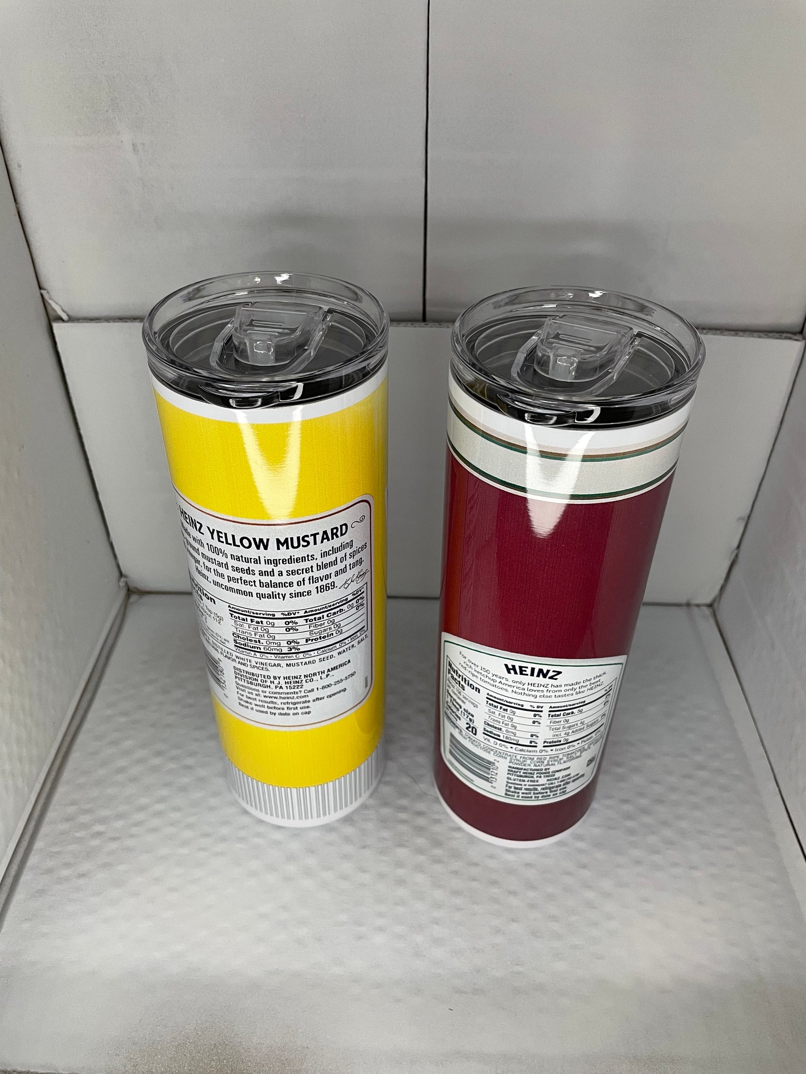 20 0z Catsup Ketchup or Mustard Tumbler Etsy