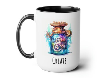 Create Potion 15oz Mug, Gift for Content Creators, Gift for Bloggers, Gift for Artists, Gift for World Builders, Gift for Creative People