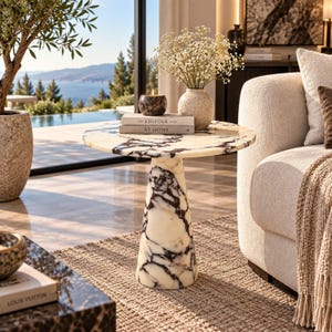 Calacatta Viola Marble Coffee Table