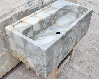 Calacatta Viola Marmor Waschbecken, Wand Waschbecken, Waschbecken