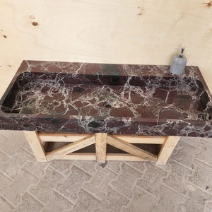 marble sink rosso levanto marble sink