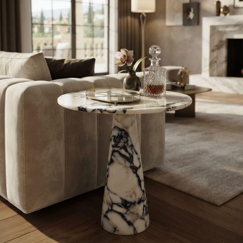Calacatta Viola Marble Coffee Table