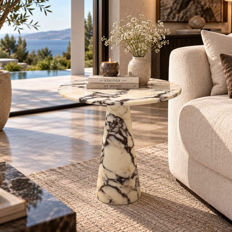 Calacatta Viola Marble Coffee Table