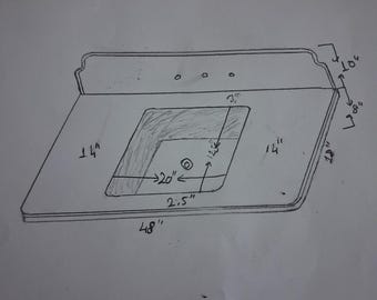 The custom-designed Calacatta Viola marble sink will be manufactured according to the design drawing