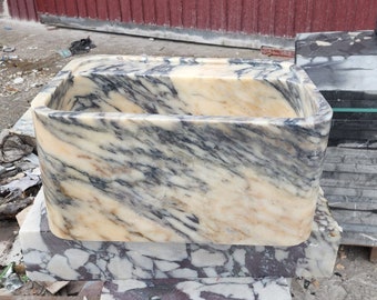 Calacatta Viola Marble Sink, Sink Vanity, Marble Bathroom Sink