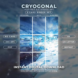 Cryogonal 111 Extended Binder Art Display | Pokémon Binder Insert | Digital Download