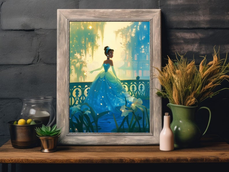 Princess Tiana Poster Pastel, Soft Girl Room Decor for Teens, Pastel ...