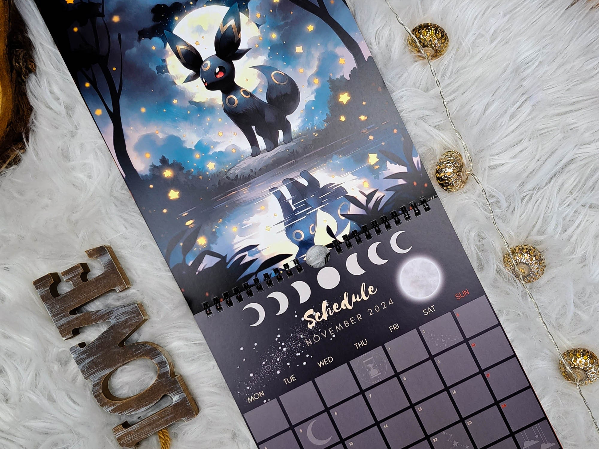 Pokemon Eevee Evolution 2024 Wall Calendar 2024 Planner Cute - Etsy