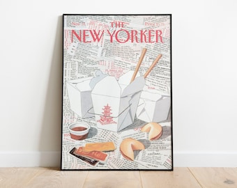 The New Yorker Magazine Cover Print, Arthur Getz Print, New Yorker Print, Magazine Cover Art, New Yorker Poster, Large Wall Art, Gift For