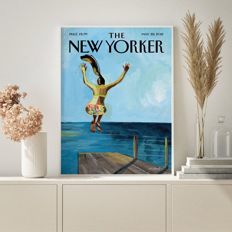 New Yorker Magazine Cover Set Of 50, The New Yorker Prints,New Yorker Posters, Vintage,The New Yorker, Instant Digital Download, Mega Bundle image 8