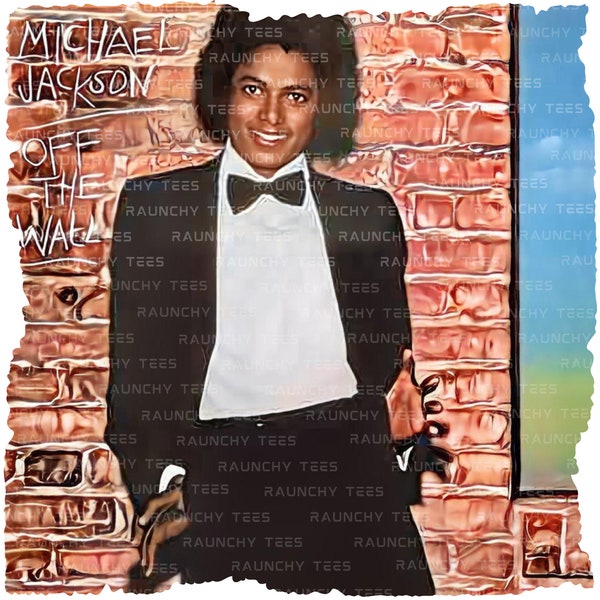 Michael Jackson Off The Wall PNG & Jpg Files | Animated Shirt Print | Digital Download | DTF | DTG | Sublimation | With and Without Border