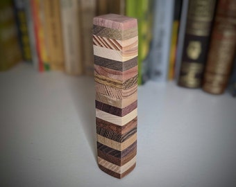 Medium Wooden Mezuzah Case, Handmade from Reclaimed, Upcycled Wood, Custom Features