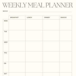 MealPrep Pro: Your DIY Weekly Meal and Grocery Planner