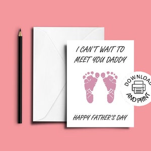 Father to be Day - Happy Father's Day Printable Card - Download istantaneo - Happy Father's Day download istantaneo digital Father to be Girl Dad