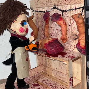 Leatherface as Pretty Woman Butcher Doll - Unique Horror Art Decor