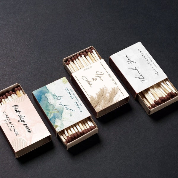 Wedding Matches Etsy