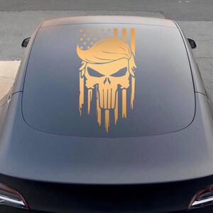 Sell President Donald Trump Flag 2024 Vinyl Decal Sticker Car Truck Politcal Maga USA In JIN HUA - Foto 7