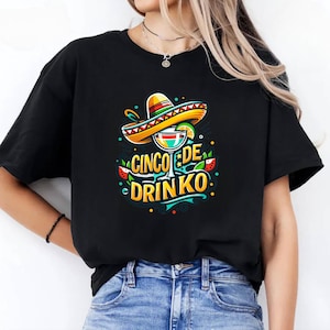Camiseta Cinco De Drinko, Cinco de Mayo, Camisa de Regalo Fiesta, Sudadera Cinco de Drinko, Camisa Fiesta Mexicana, Camisa Papa Cito, Camisa Mama Cita