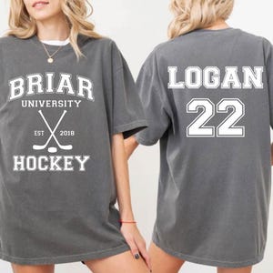 Personalized Custom University Hockey Shirt, Custom Year Shirt, Hockey Sweatshirt, Front and Back Hockey Sport Lovers Shirt, Game Day Shirt