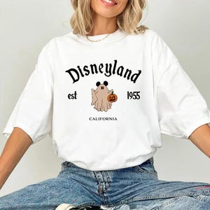Vintage Disneyland Halloween Shirt: Ghost & Pumpkin, 1955 Design
