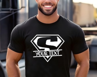 Personalized Superhero Dad T-Shirt – Custom Father's Day Gift