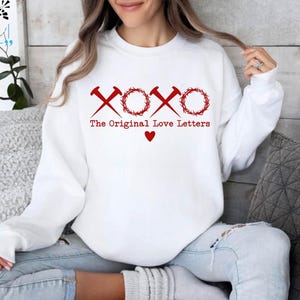 XOXO Die ursprünglichen Liebesbriefe, Jesus Sweatshirt, Bibel Vers Pullover, Religiöser Valentinstag, Jesus Liebhaber Pullover, XOXO Hoodie, Jesus Pullover