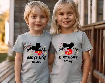 My Birthday Mickey Shirt, Disney Birthday Shirt, Mickey Birthday Shirt, 4th Birthday Shirt, Kids Birthday Tee, Toddlers Tee, Onesie Birthday
