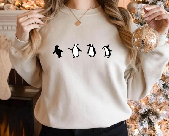 Penguin Sweatshirt: Animal Lovers Cozy Winter Shirt