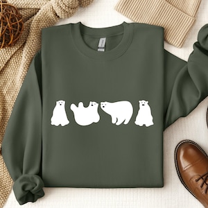 Funny Polar Bear Graphic Tee, Polar Bear Gifts, Animal Shirt, Animal Gift, Cute Winter Animal Shirt, Cute Polar Bear Shirt, Ice Bear Shirt