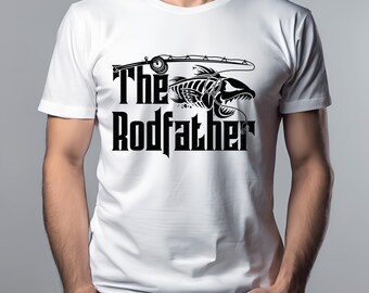 Camiseta de pesca de Rodfather: divertida camiseta humorística de papá pescador