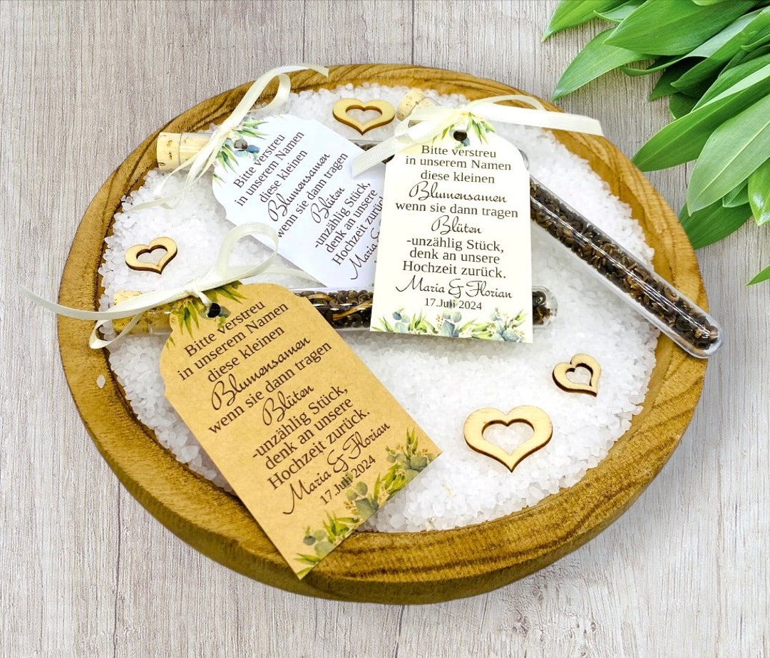 Gastgeschenk Hochzeit, Gastgeschenk Blumensamen, Hochzeit, Goodie