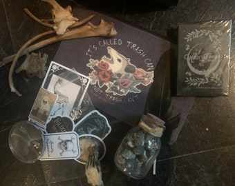 Mystic Mystery Box  bones, tarot, skulls, crystals, and more