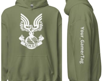 USNC Hoodie with Custom Gamer Tag on Right Sleeve