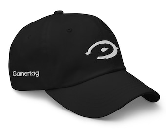 Halo Ring Embroidered Adjustable Hat with Custom Gamer Tag