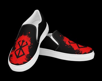 Brand of Sacrifice Blood Splatter Men’s Slip-on Canvas Shoes