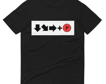 Camiseta de manga corta con botones combinados Hadouken