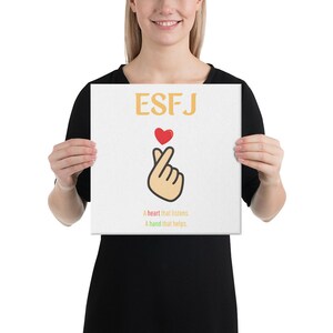 ESFJ Canvas Wall Art | MBTI Personality | Home Decor | Office Decor