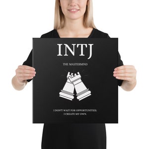 INTJ Canvas Wall Art | MBTI Personality | Home Decor | Office Decor