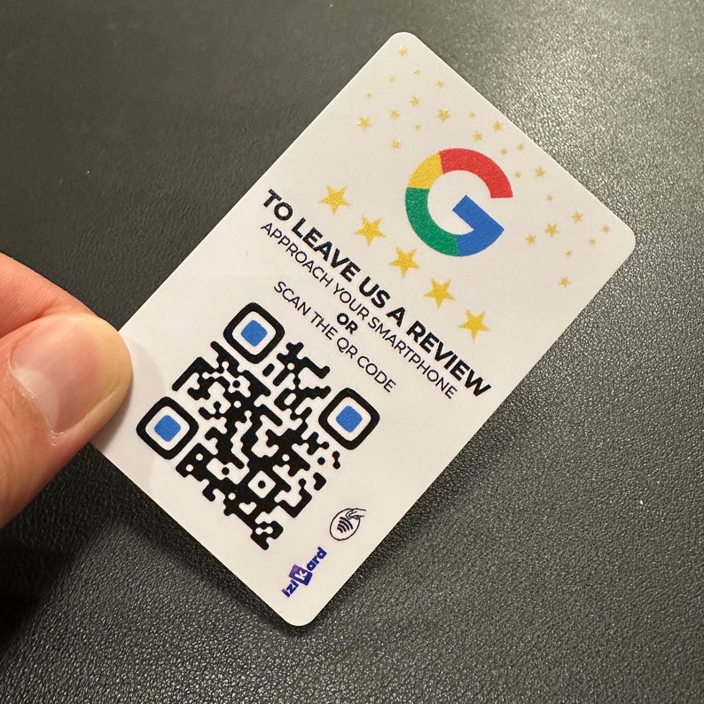 Connected Google Review Card NFC QR Code image 5