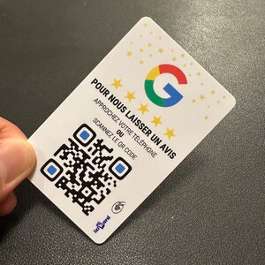 Connected Google Review Card NFC QR Code image 4