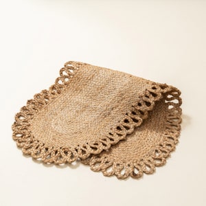 Reversible jute braided table runner, farmhouse , natural jute braided table runner, organic eco-friendly rustic vintage dining table,