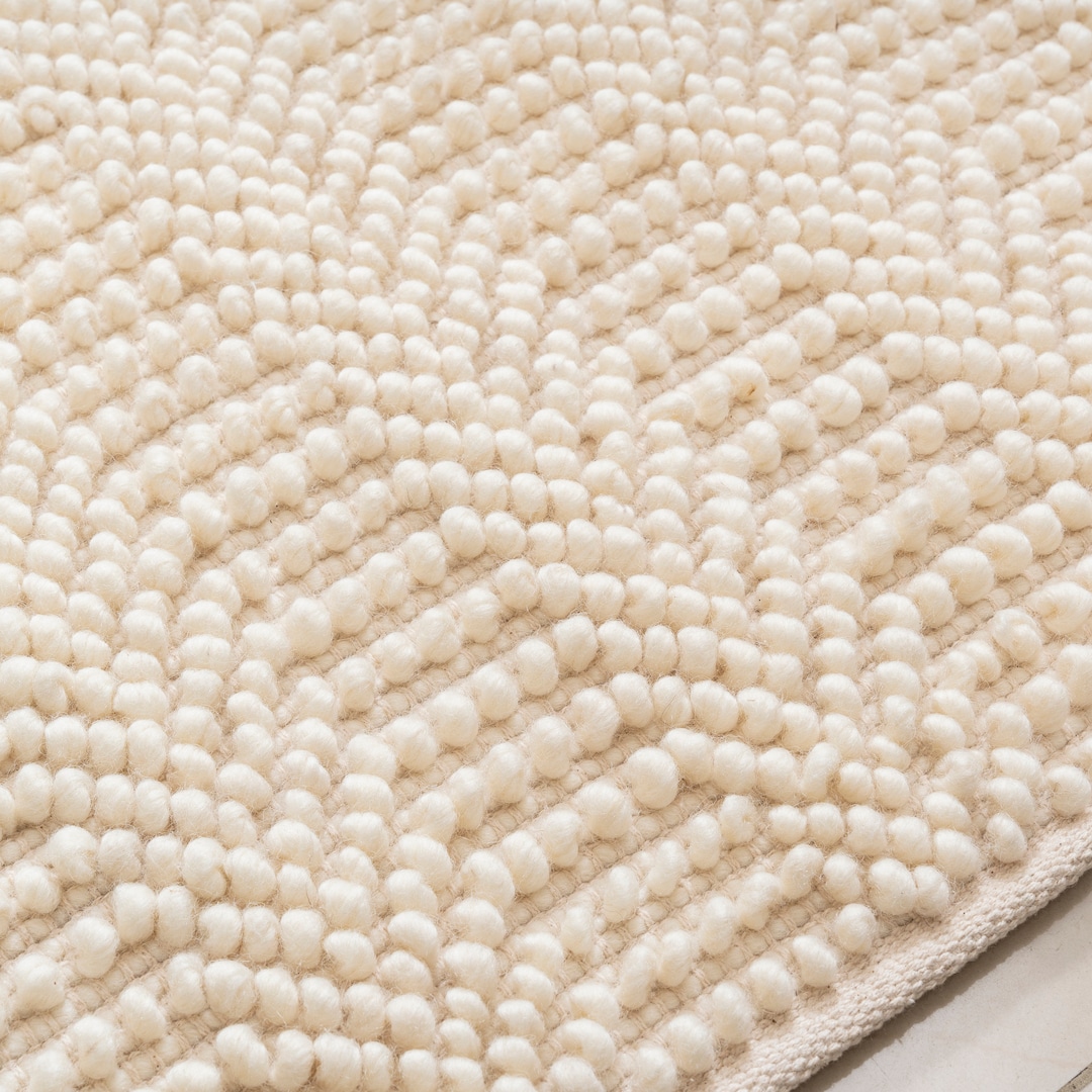 Bumpy Wool Rug Hand Woven Chunky Wool Rug: Braided Modern Style - Etsy