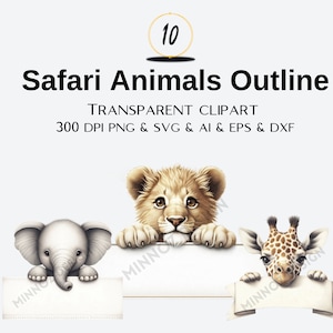 Split Safari Animals Svg, Safari animals outline Safari Animals Name Frame Svg, Student name tag, School Classroom label Kids Commercial use