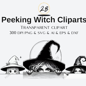 28 Gluren Heks SVG, Gluren Heks Clipart, Transparante PNG SVG, Gluren Heks Silhouet Svg, Instant Download, Commercieel Gebruik, 300 Dpi