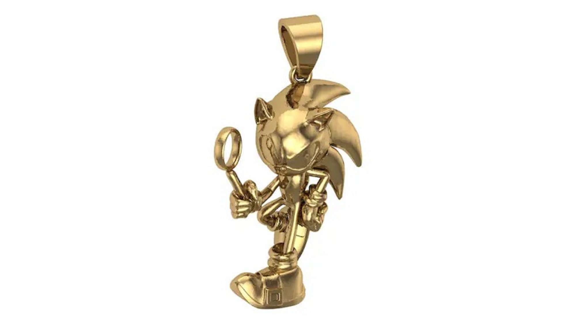 Sonic Adventure Fan-Made Chao Enamel Pendant Chain Necklace – 60cm  Stainless Steel Chain